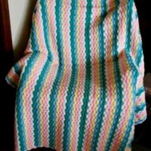 Vintage boho Pastel 5 x 4 afghan